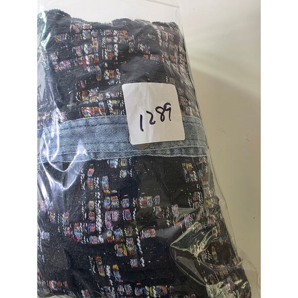 ECRU Black Gray Blue NEW Tweed and Denim Tailored Fit Blazer Jacket SZ PM - NWT - Picture 10 of 10